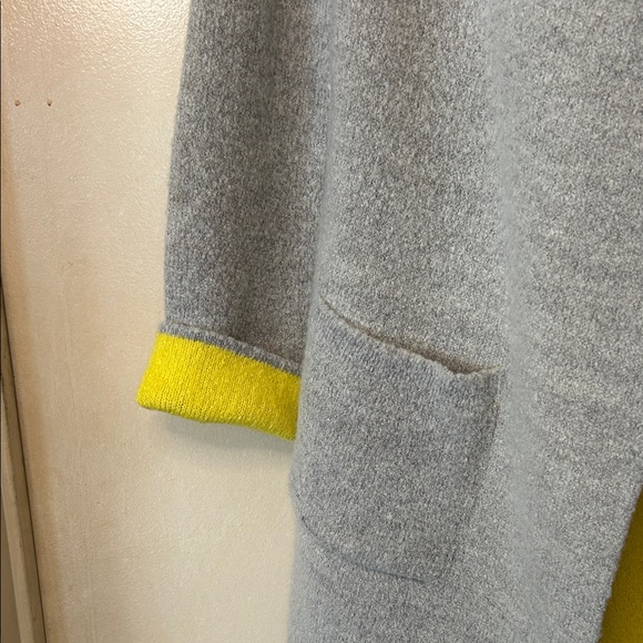 Jin Collection Gray and Yellow Women's Cardigan size S - Picture 4 of 11